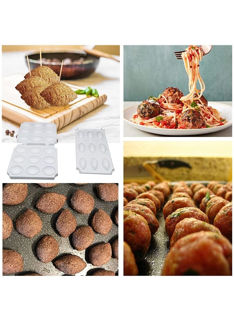 Arabest 9 Holes Manual Kibbeh Express Meatball Maker Meatloaf Mould  - Image 2