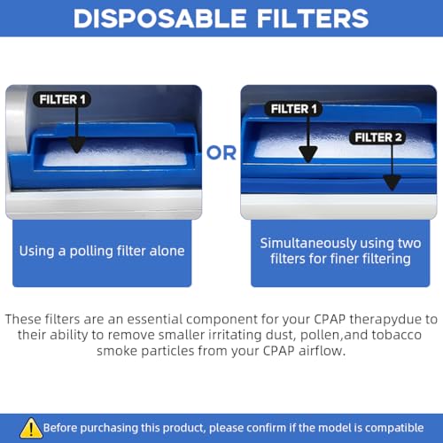 HASTHIP® Replacement CPAP Filters for Philips Respironics Dreamstation CPAP, Includes 1 Disposable Ultra-Fine Filters, Compatible with DS500/DS700 - Image 4
