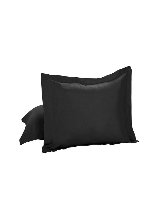 Bed Maker's Levinsohn Tailored 2-Pack Sham, Standard, Black (FRE24502BLAC07) - Image 4