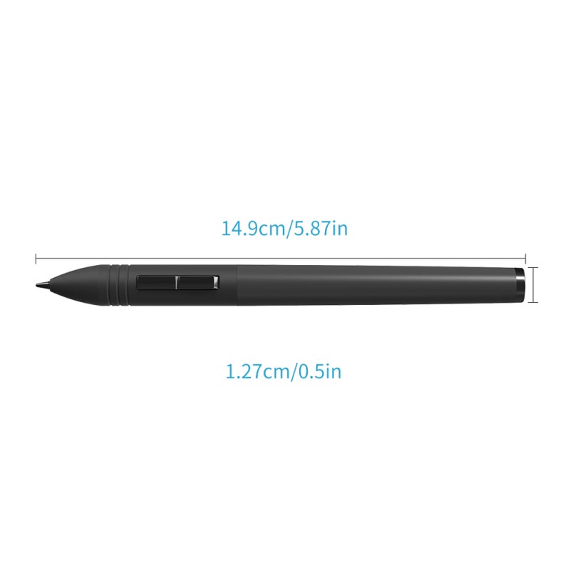 Rechargeable Digital Pen: Black 14g Lightweight Design - 2 Customized Shortcut Buttons Auto Sleep Li-ion Battery 350 Hours Life for Huion NEW 1060PLUS Graphics Tablet - Image 4
