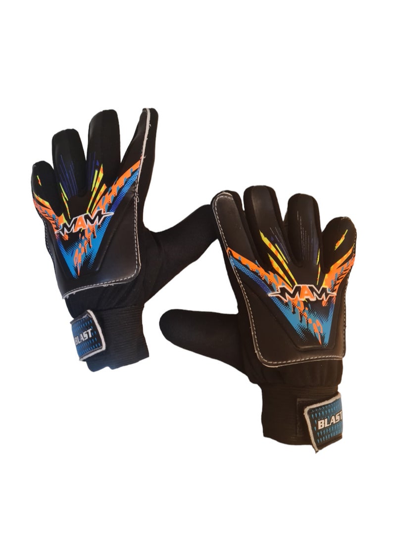 MAM Kid's Goalkeeper Gloves Finger Protection Latex World Cup Design  - Image 2