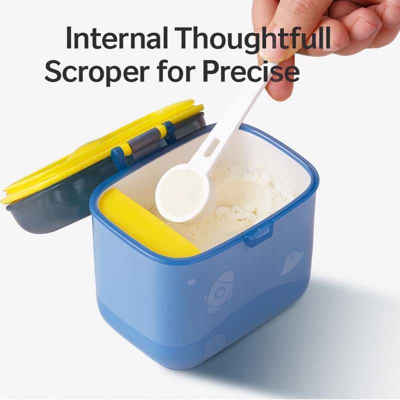 turtees Stackable Baby Formula Milk Storage Container Set with Utensils - 480mL/360mL Capacity - Image 2