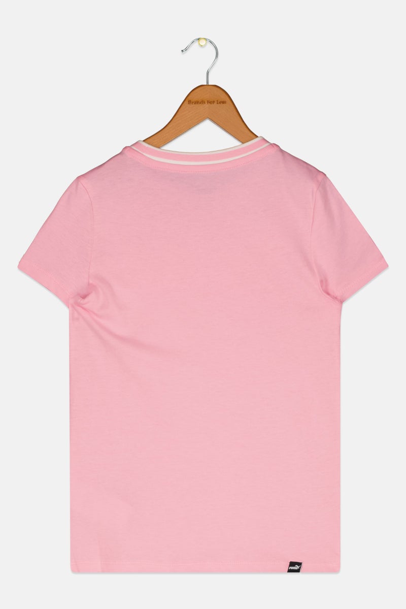 PUMA Kids Girl Sportswear Fit Short Sleeve Training Top, Pink Combo - Image 2