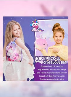 Peachjoy Unicorn Gift Set for Girls, Birthday Gifts, Back-to-School Gifts, Graduation Gifts, and Girls' Toys for Ages 4 to 18 Combined Materials Pink  - Image 5