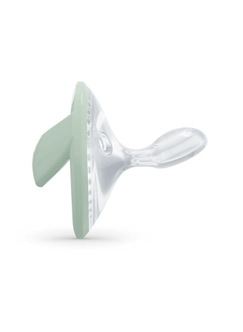 NUK Pacifiers | 2-Pack Soothers  | BPA-Free Silicone Pacifiers  |  Sleep Anti-Flatulence  |  Baby Teething Toy  | Baby  0-9M  | Green  White - Image 4