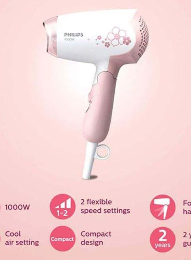 PROMASS Drycare Hair Dryer White/Pink - Image 2