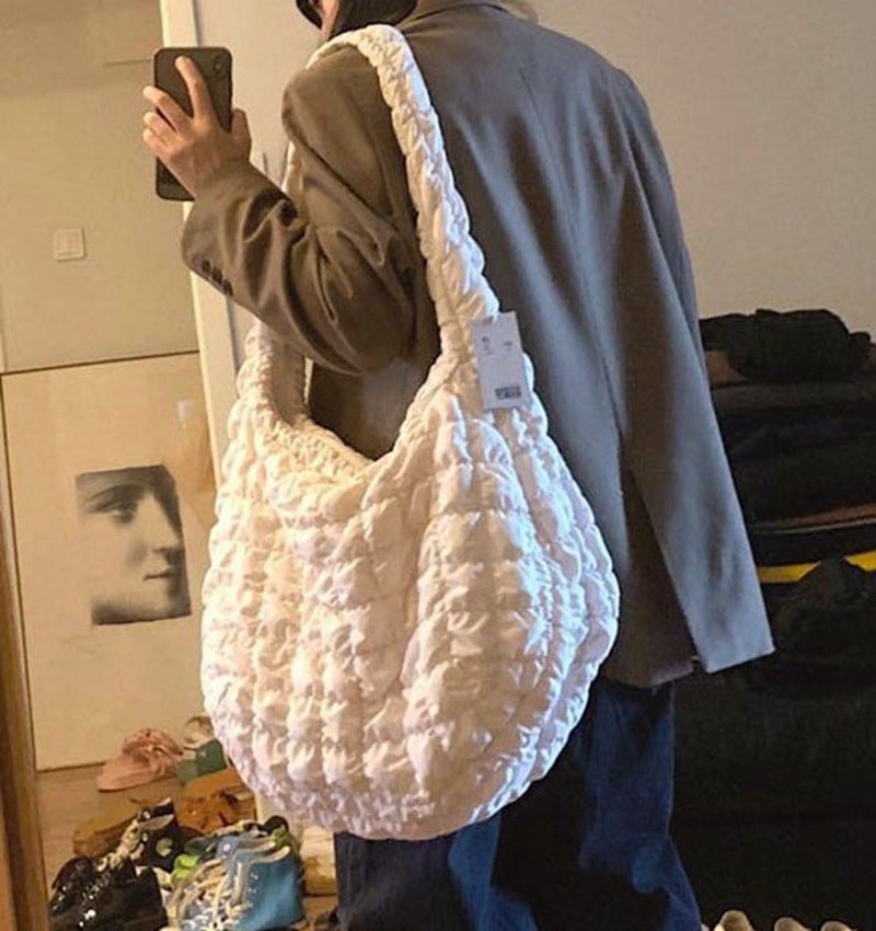 Generic Bag With Pleats, Large Casual Women'S Bag With Personality ...