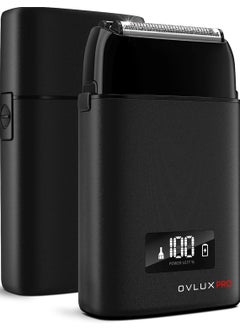 OVLUX Metal Shell Three Blades Foil Shaver for Men DualFoil with Trimmer  Ideal Barber Face Shavers for Bald Heads Perfect Gifts for Men Him Dad Father Husband 