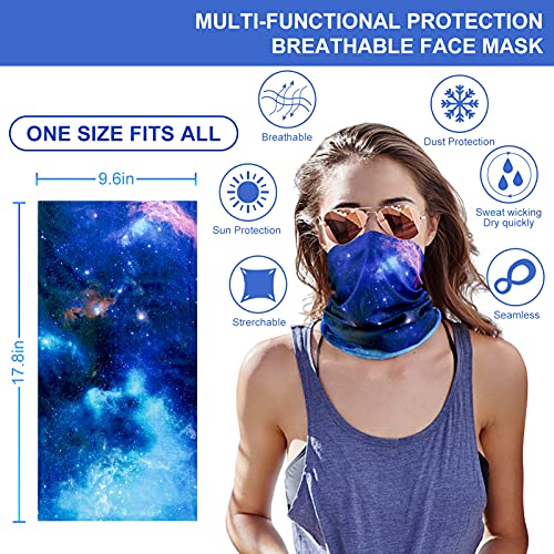 AZORINA 6 Pack Neck Gaiter Elastic Balaclavas Face Mask Versatile Bandana for Men Women - Image 5