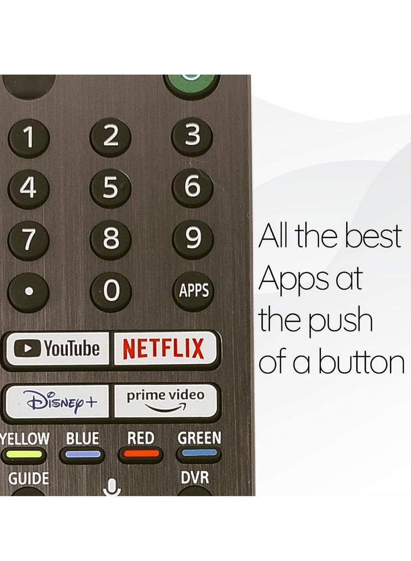 RMF-TX621U Voice Remote Control with Backlit Buttons fit for Sony Bravia Google Smart TV - Image 4