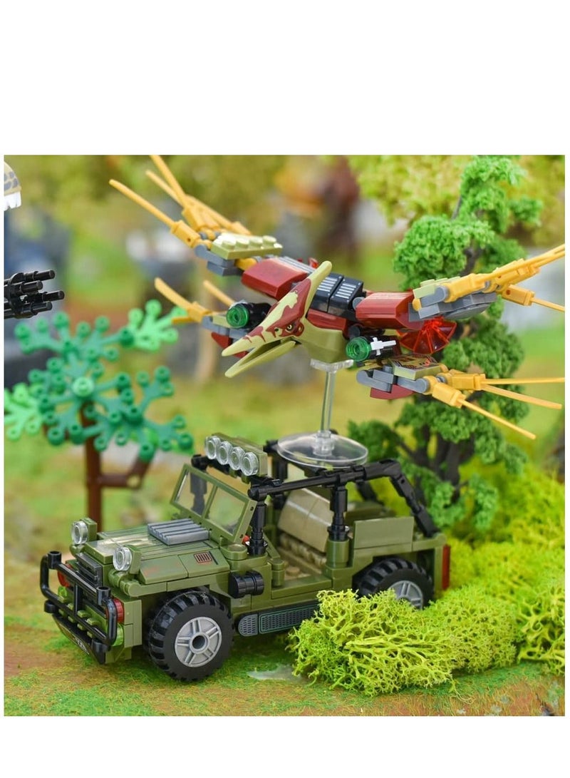 Dinosaurs Building Blocks Set 645 Pcs Dinosaur for Boys Age 8 9 10 11 12 13 14 Years Toys Kit Park World, Birthday Gifts and Girls - Image 3