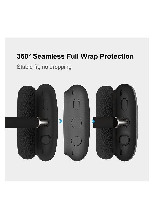 NIBEMINENT - For AirPods Max Case Cover Clear Soft TPU Skin AntiScratch Transparent Accessories Ultra Protective Cover for Apple AirPods Max - Image 1