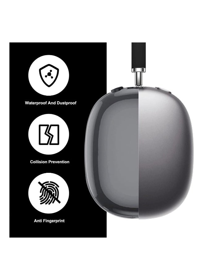 NIBEMINENT - For AirPods Max Case Cover Clear Soft TPU Skin AntiScratch Transparent Accessories Ultra Protective Cover for Apple AirPods Max - Image 1