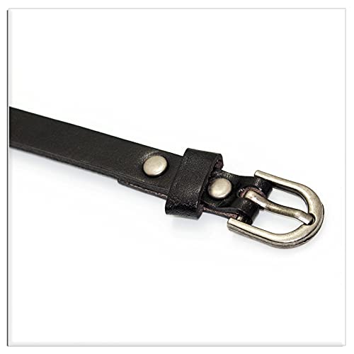Xusamss Fashion Simple Alloy Buckle Bangle Leather Wristhand Bracelet,6"-8" Wrist - Image 4