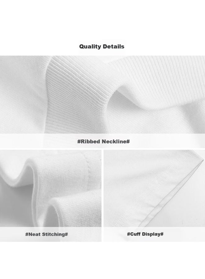 Warrior Short Sleeve T-shirt Men's Summer Cotton Sports Undershirt White T Breathable All-match Top Men's White L