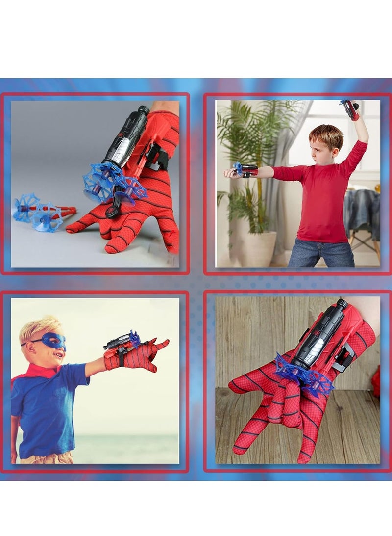 Spider Web Shooter Toys for Kids Real Gadget Toys for Boys Gloves Launcher Wrist Toy for School Fancy Dress Costume, Cosplay Launcher, Sticky Wall Soft Bomb Action Figures - Image 5