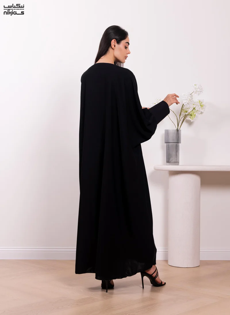 Nikias  Nikias Elegant Cobra Crepe abaya for Women | Best Price UAE