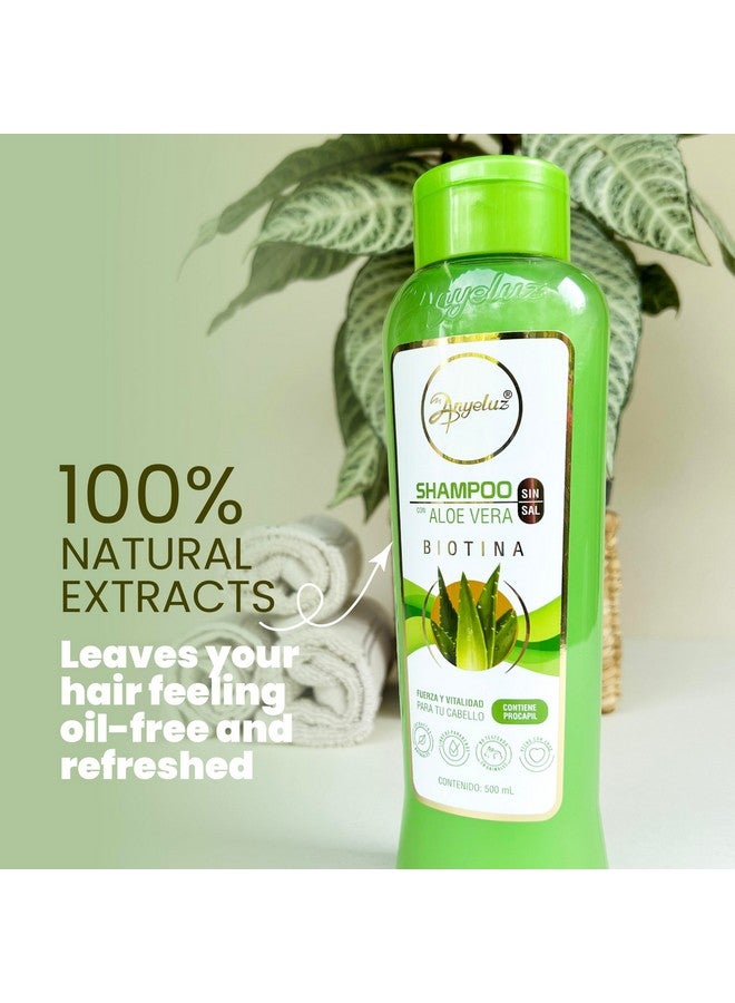 ANYELUZ Aloe Vera Shampoo, Deep Cleansing For Greasy Hair And Scalp Cleanser, Provides Strength And Vitality To Your Hair, Salt And Paraben Free  - Image 5