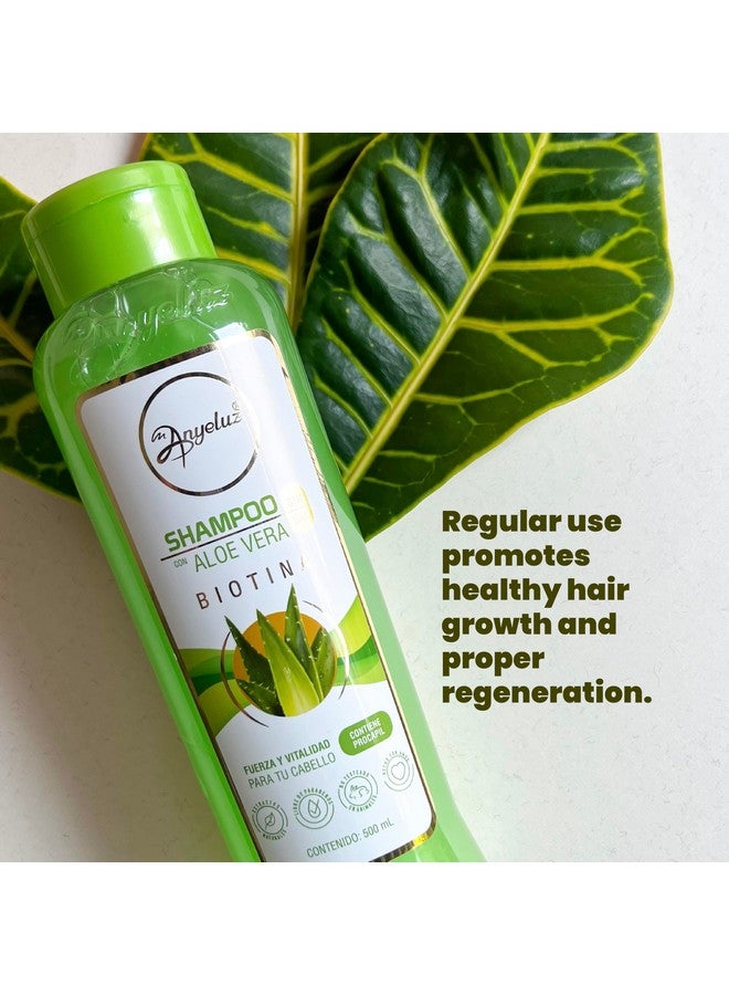 ANYELUZ Aloe Vera Shampoo, Deep Cleansing For Greasy Hair And Scalp Cleanser, Provides Strength And Vitality To Your Hair, Salt And Paraben Free  - Image 3