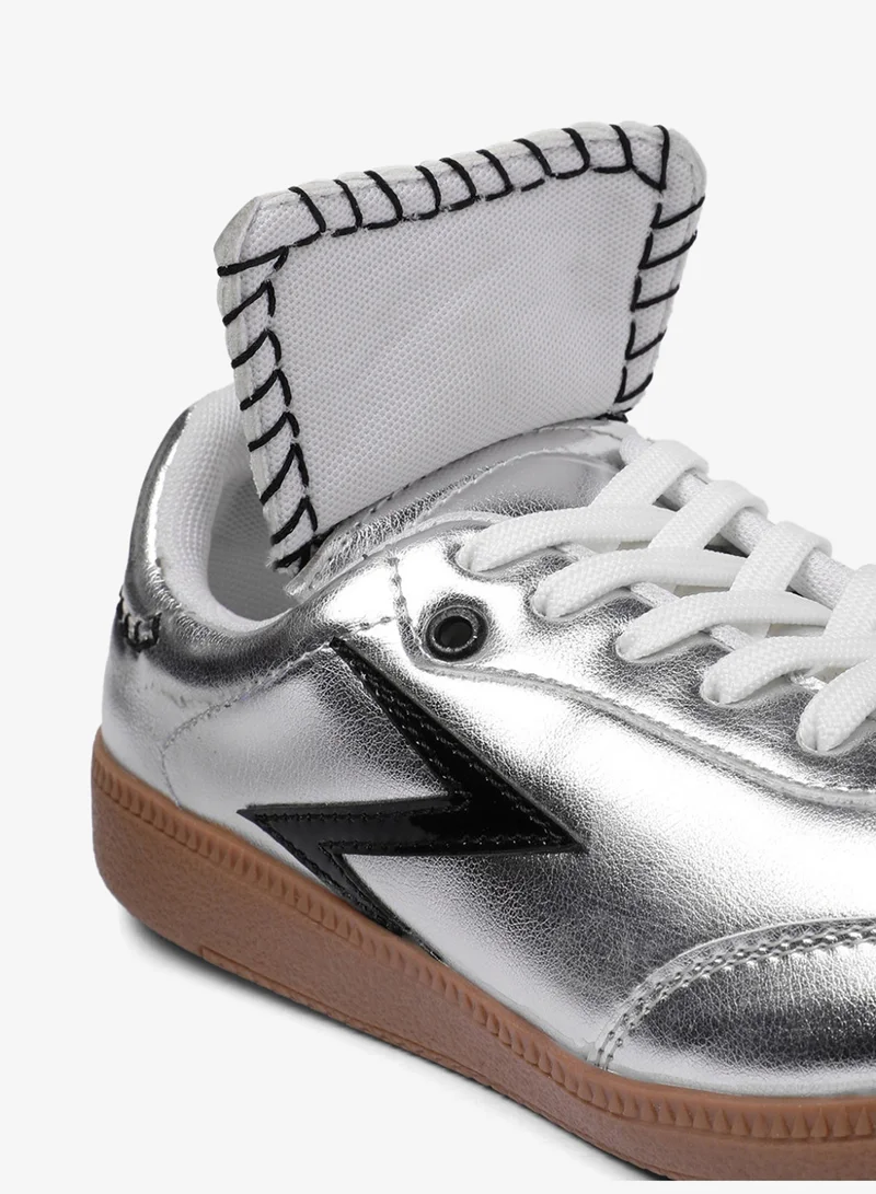 ZORIWORLD  BOLT Silver Sneakers for Women for Women | Best Price UAE