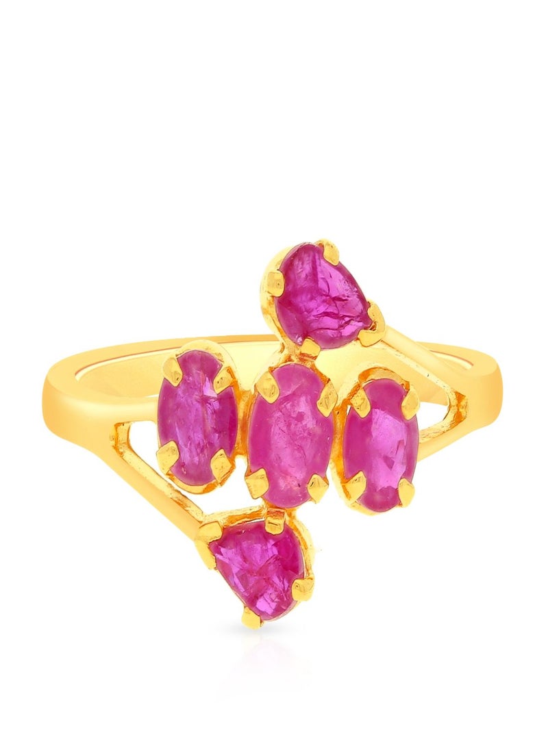 Malabar Gold and Diamonds 22 Carat 916 Purity Precia Gemstone Ring PGNFNC249RN1 for Women  - Image 2