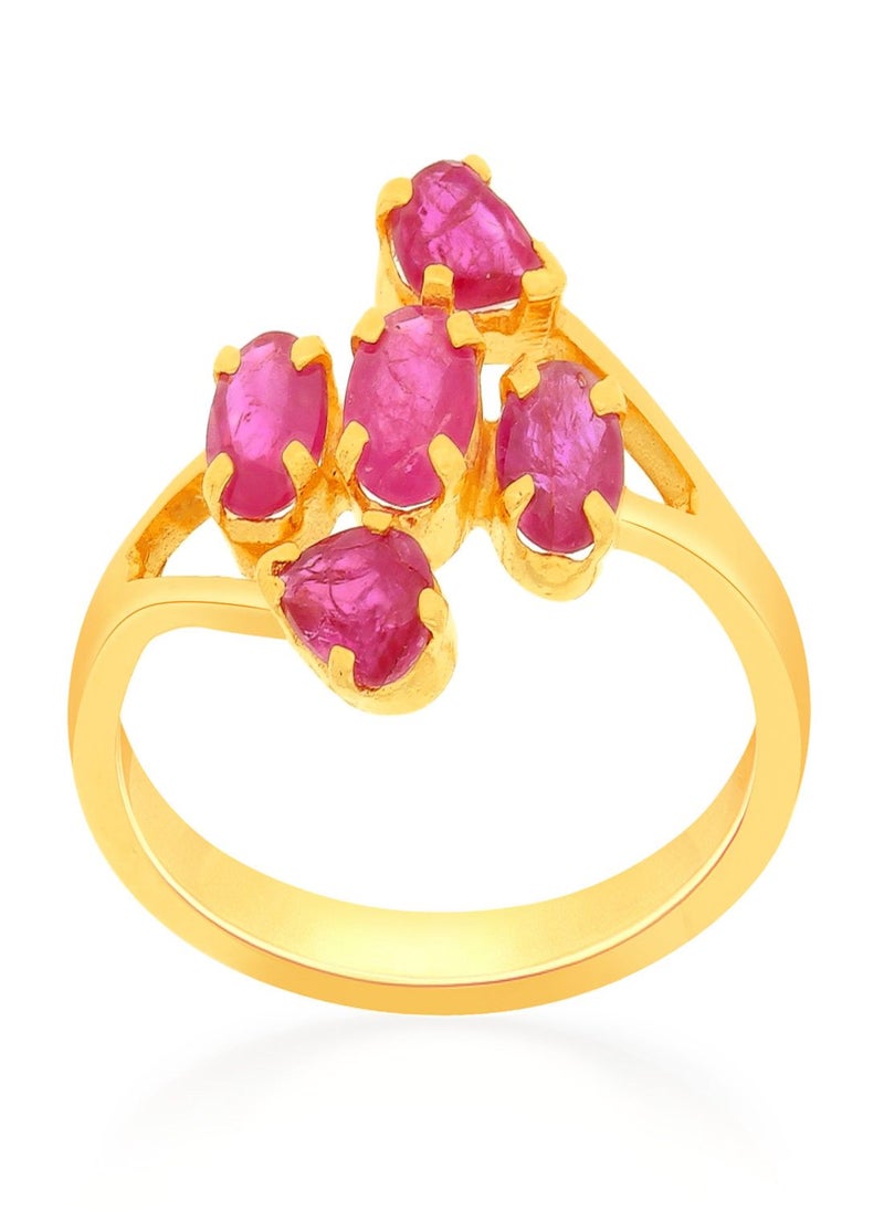 Malabar Gold and Diamonds 22 Carat 916 Purity Precia Gemstone Ring PGNFNC249RN1 for Women  - Image 1