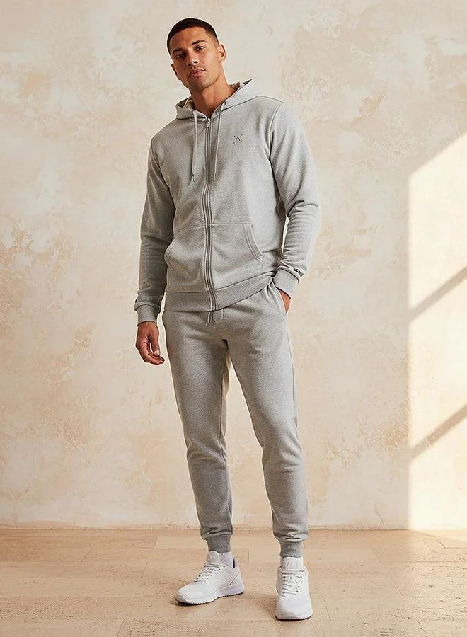 Splash Active light grey marl Jog Pants with Pocket Detail and Drawstring for Men | Best Price UAE