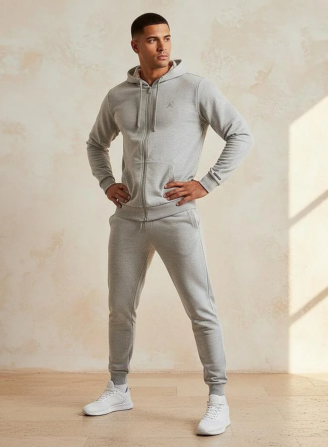 Splash Active light grey marl Jog Pants with Pocket Detail and Drawstring for Men | Best Price UAE