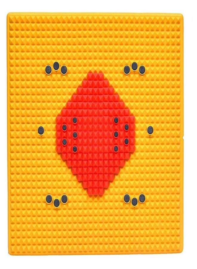 ACS MAT Acupressure Reflexology Magnetic Pyramidal Therapy Foot Mat Roller Tools Combo Kit for Stress and Pain Relief, Multicolor (As) - Image 3