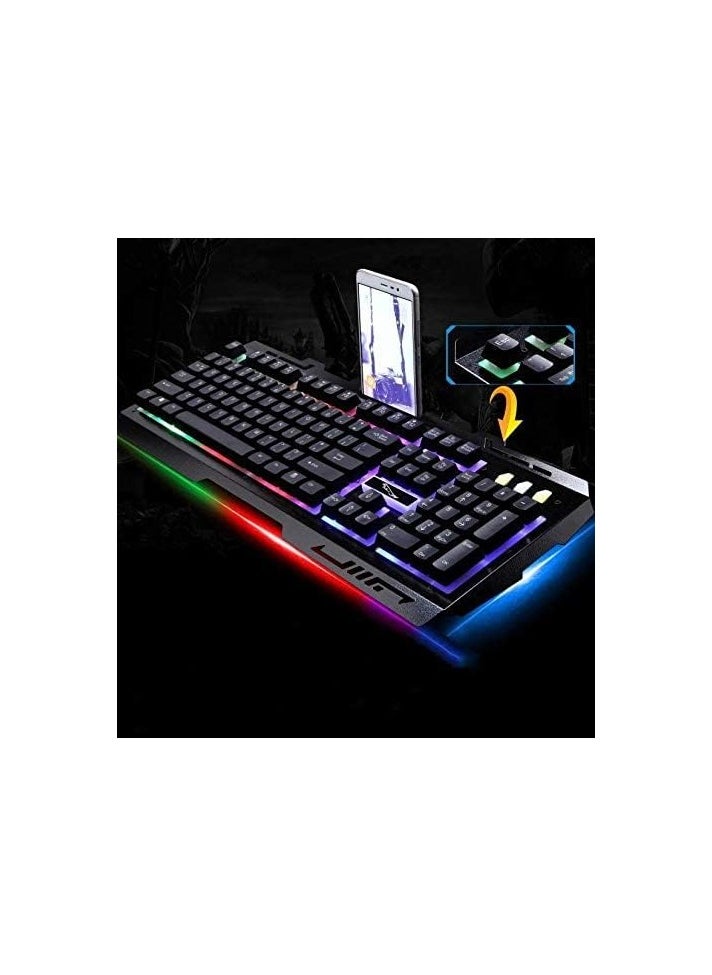 G700 LED Rainbow Color Backlight Gaming Keyboard and Mouse Set – USB Wired, High Performance, Perfect Design