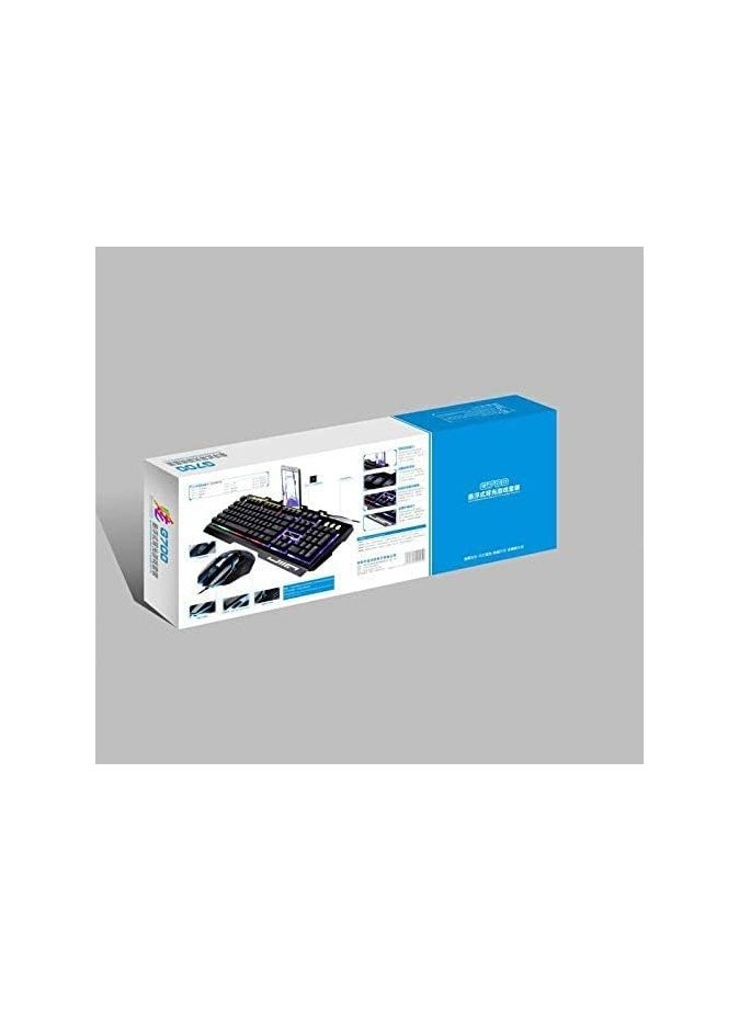 G700 LED Rainbow Color Backlight Gaming Keyboard and Mouse Set – USB Wired, High Performance, Perfect Design
