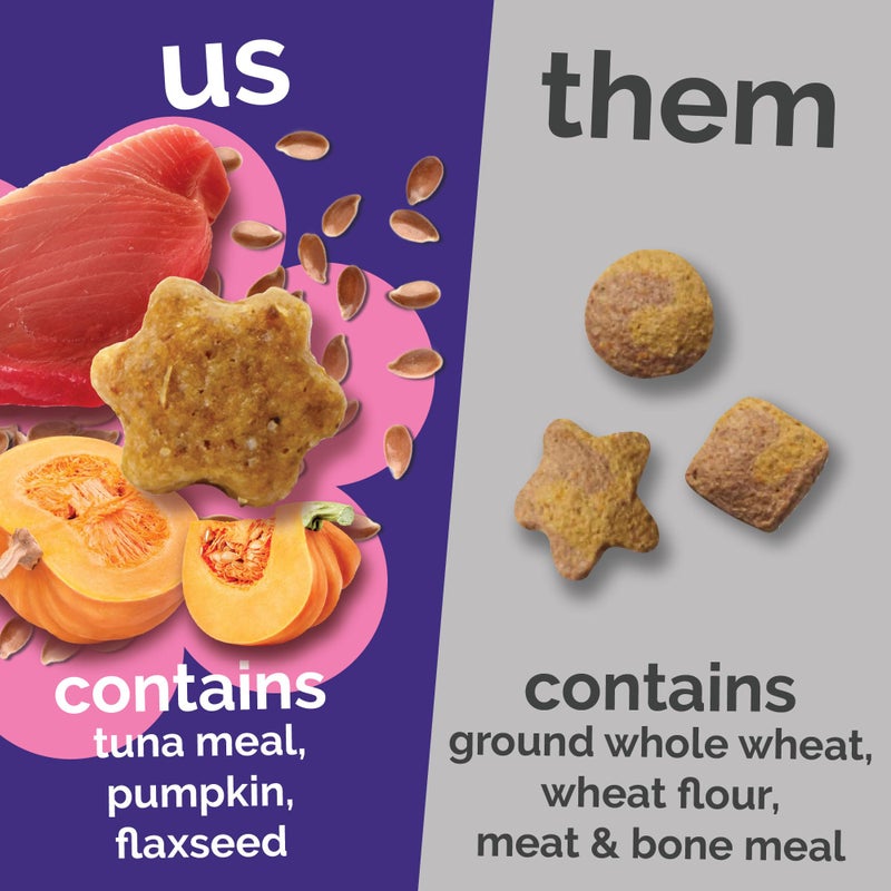 Fruitables Cat Treats, Healthy Treats For Cats, Low Calorie and Packed with Protein, Crunchy Biscuits, No Wheat, Corn or Soy, Made with Real Tuna and Pumpkin, 2.5oz - Image 4