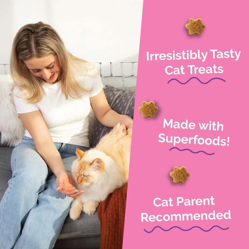 Fruitables Cat Treats, Healthy Treats For Cats, Low Calorie and Packed with Protein, Crunchy Biscuits, No Wheat, Corn or Soy, Made with Real Tuna and Pumpkin, 2.5oz - Image 3