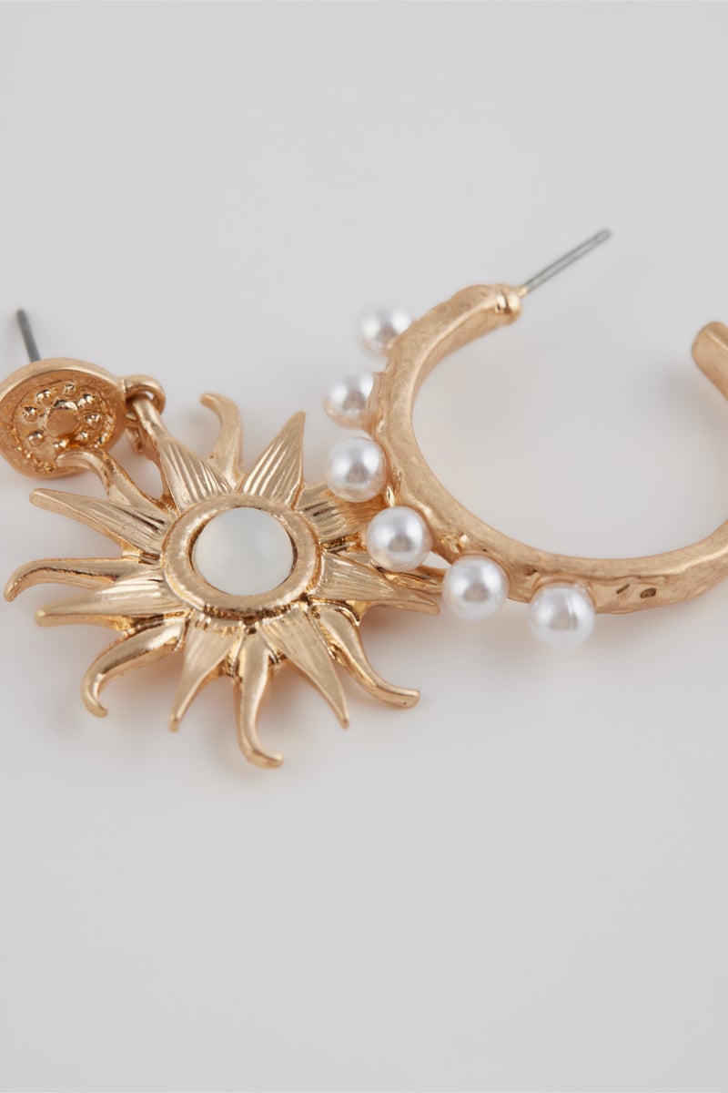 DeFacto Woman 2 Piece Gold Earrings  - Image 2