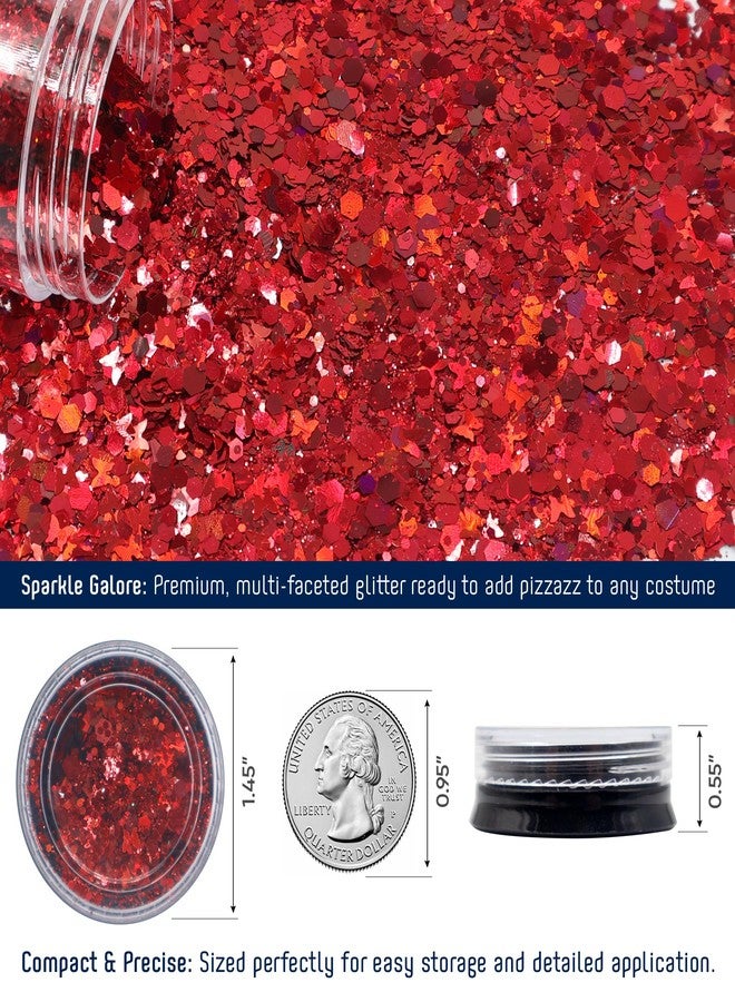 Funcredible Red Fairy Wings, Fairy Crown and Glitter - Fairy Costume Accessories - Butterfly Costume for Women and Girls - Halloween Costumes for Women - Image 5