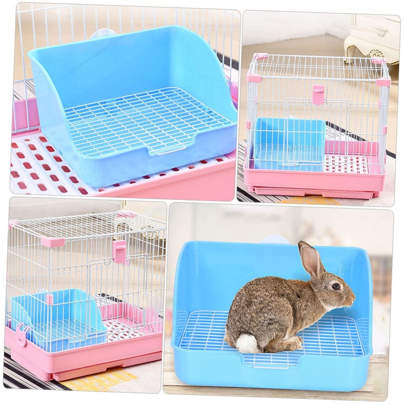 Small Rabbit Litter Box Potty Training Toilet For Hamster Bunny Pet Cage - Image 4