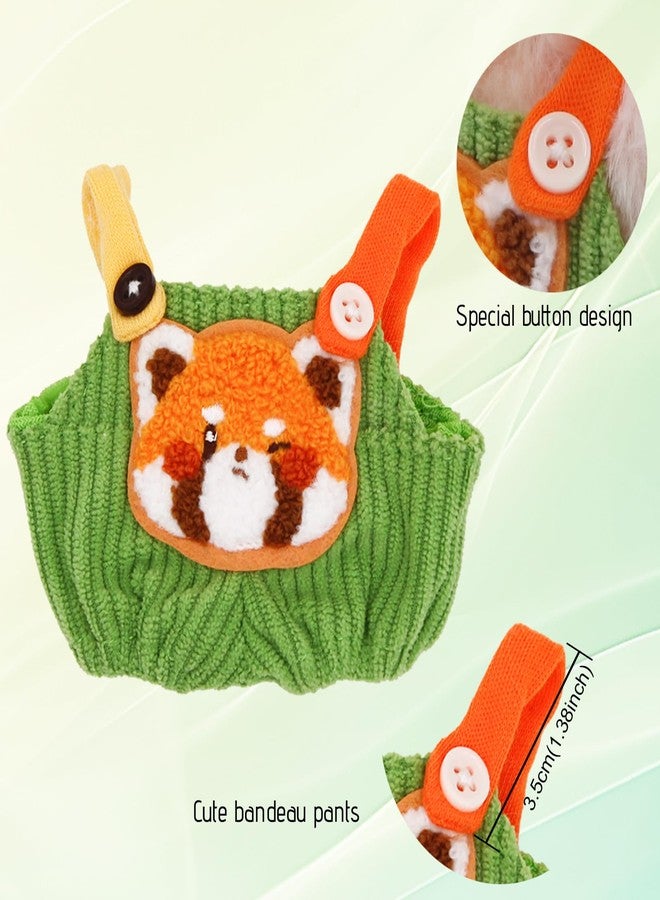 ZTWEDEN Doll Clothes Outfit for 17cm Dolls with Hat, Overalls & Water Bottle - Stylish, Easy Dress, Gift Giving for Collectors, Bag Accessories Pendant Doll Clothes (Green) - Image 4