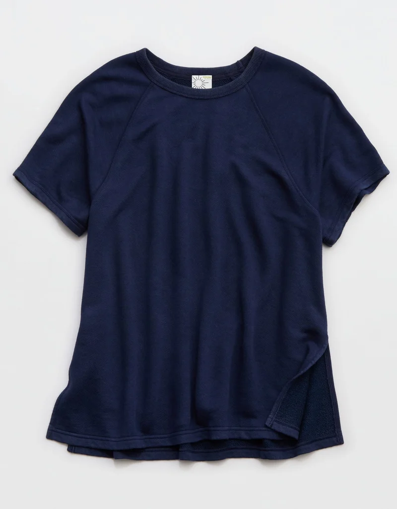Aerie  OFFLINE By Aerie Stretch Flex Oversized T-Shirt for Women | Best Price UAE