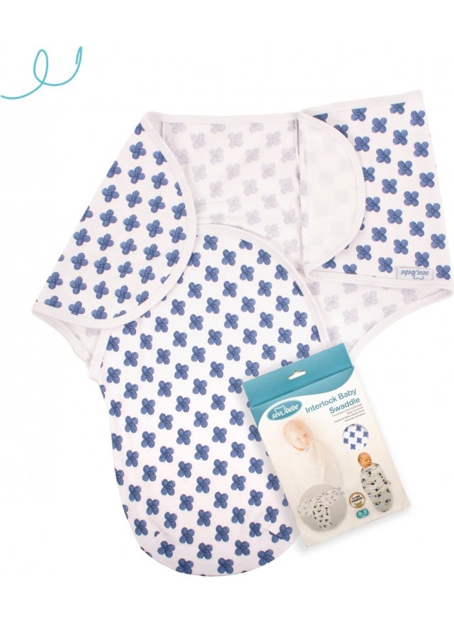 b Interlock Baby Swaddle Spring Flower Blue - pzsku/ZF49B0A26C77AEB14DB77Z/45/_/1725790959/c6f9fbc9-df2f-46c9-81fc-9b1ebc300606