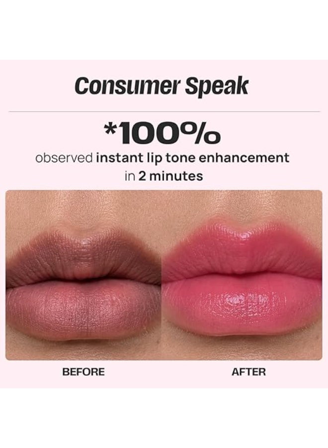 Sammmm LOVE Moisturizing Lip Tint Oil(10g) | pH Reactive Lip Oils with Natural, Glossy Pink Finish | Long-Lasting And Non-Sticky Liptint Infused with Olive Oil & Vitamin E | Formulated for Young Skin - Image 3