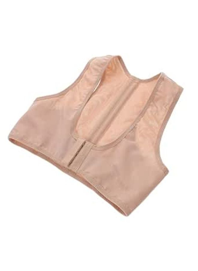 Magnetic Back Shoulder Support Brace For Posture Correction Unisex White Elastic PU Material - Image 1