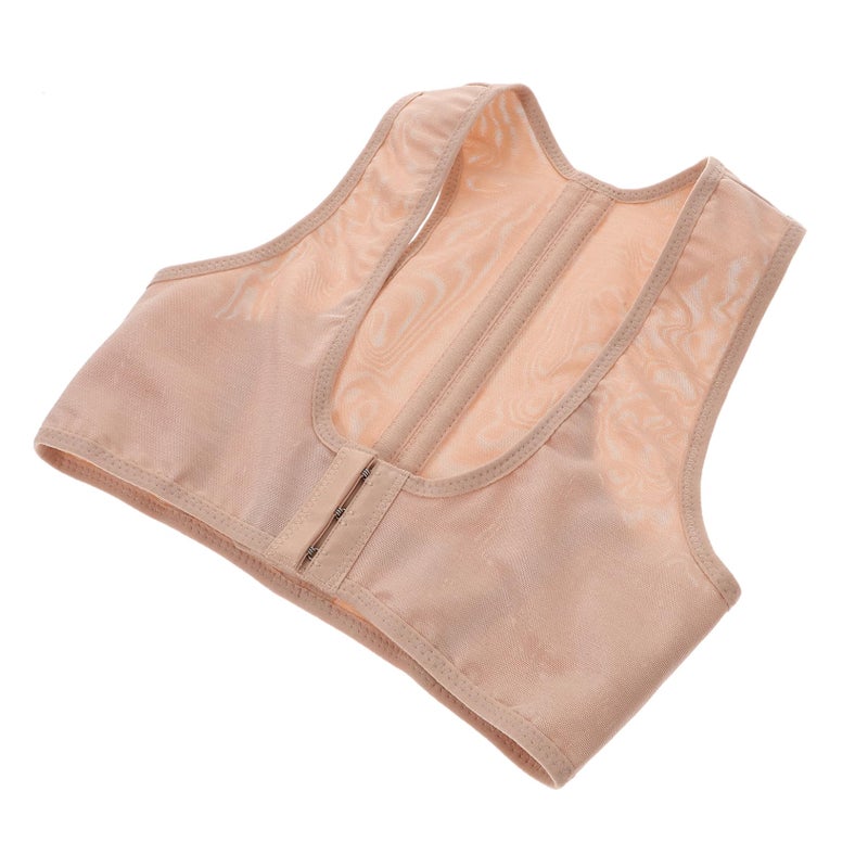 Magnetic Back Shoulder Support Brace For Posture Correction Unisex White Elastic PU Material - Image 2
