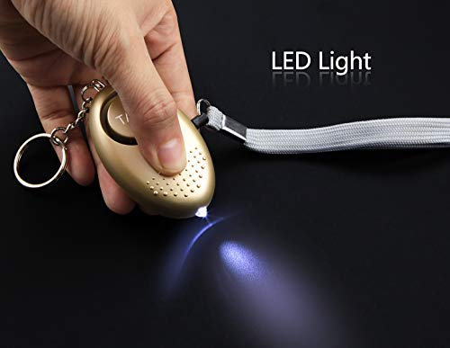 Taiker Personal Alarm for Women 140DB Emergency Self-Defense Security Alarm Keychain with LED Light for Women Kids and Elders-2 Pack - Image 3