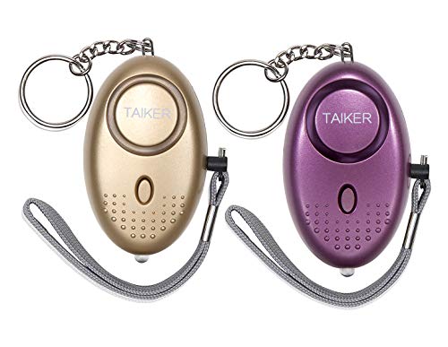 Taiker Personal Alarm for Women 140DB Emergency Self-Defense Security Alarm Keychain with LED Light for Women Kids and Elders-2 Pack - Image 1