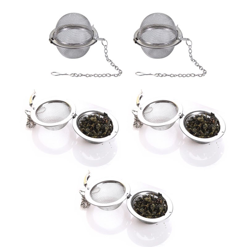 5PCS Tea Infuser Upgraded Tea Strainer Premium Tea Infusers for Loose Tea Tea Steeper Tea Ball for Tea Flavoring Herbal Spices Seasonings