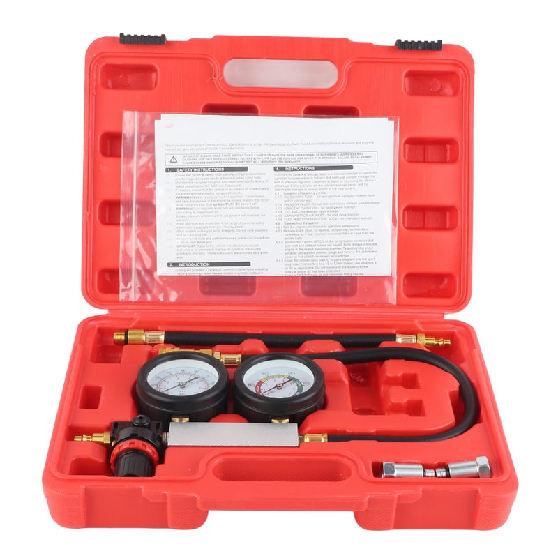 4Pcs Cylinder Leak Tester Petrol Engine Compression Leakage Leakdown Detector TU-21 - Image 1