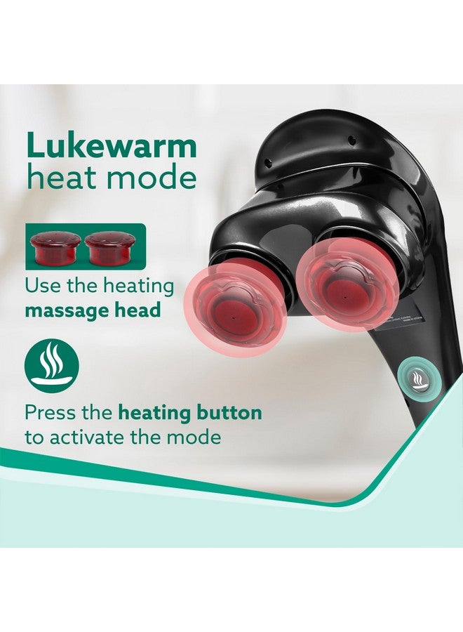 أغارو جهاز تدليك يدوي مزدوج الرأس من AGARO Regent، 4 رؤوس تدليك، 4 أوضاع، لتخفيف الألم والاسترخاء، للرقبة والظهر والكتف والساق والقدم وجهاز تدليك كامل الجسم، أسود - Image 5