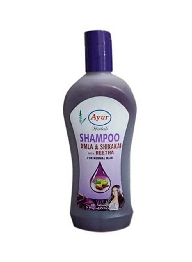 Ayur Herbals Shampoo Amla Shikakai With Reetha For Normal Hair 1Ltr Pack Of 3 - Image 1