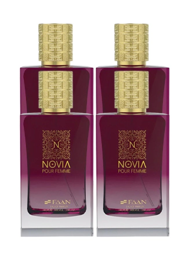فاان 4 قطع عطر نوفيا للنساء 100 مل - Image 1