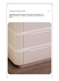 AWD Sleek Modern Dressing Table with Chair and Retractable Mirror White Vanity Table Lighted Countertop Luminous Dressing Table Vanity Desk Makeup Table with Storage Drawers for Women's Bedroom Organizer  - Image 3